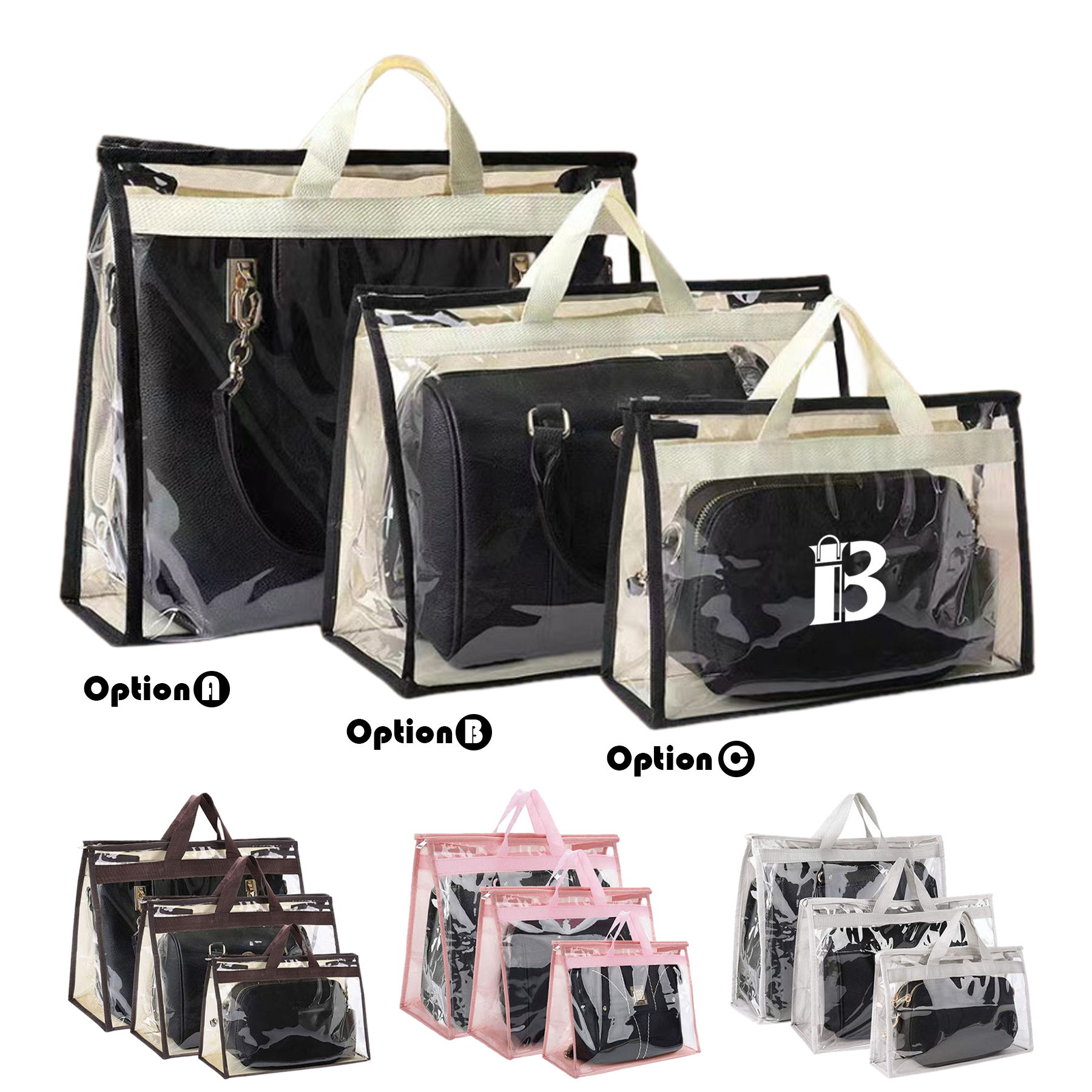 PVC Transparent Dust Proof Bags Set 8