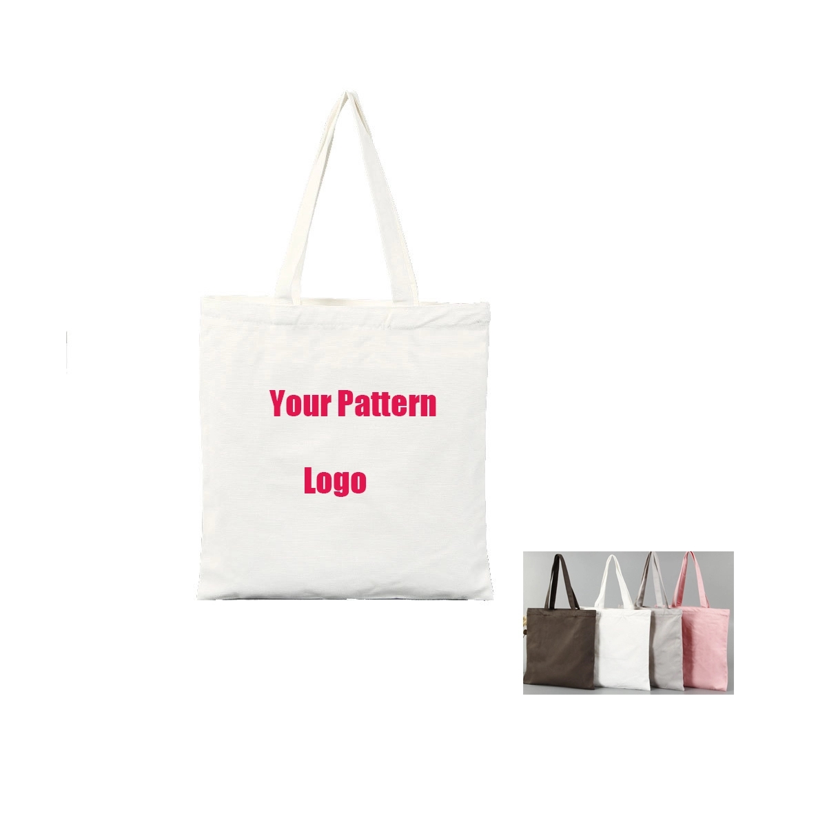 Customized Canvas Advertising Shopping Tote 1