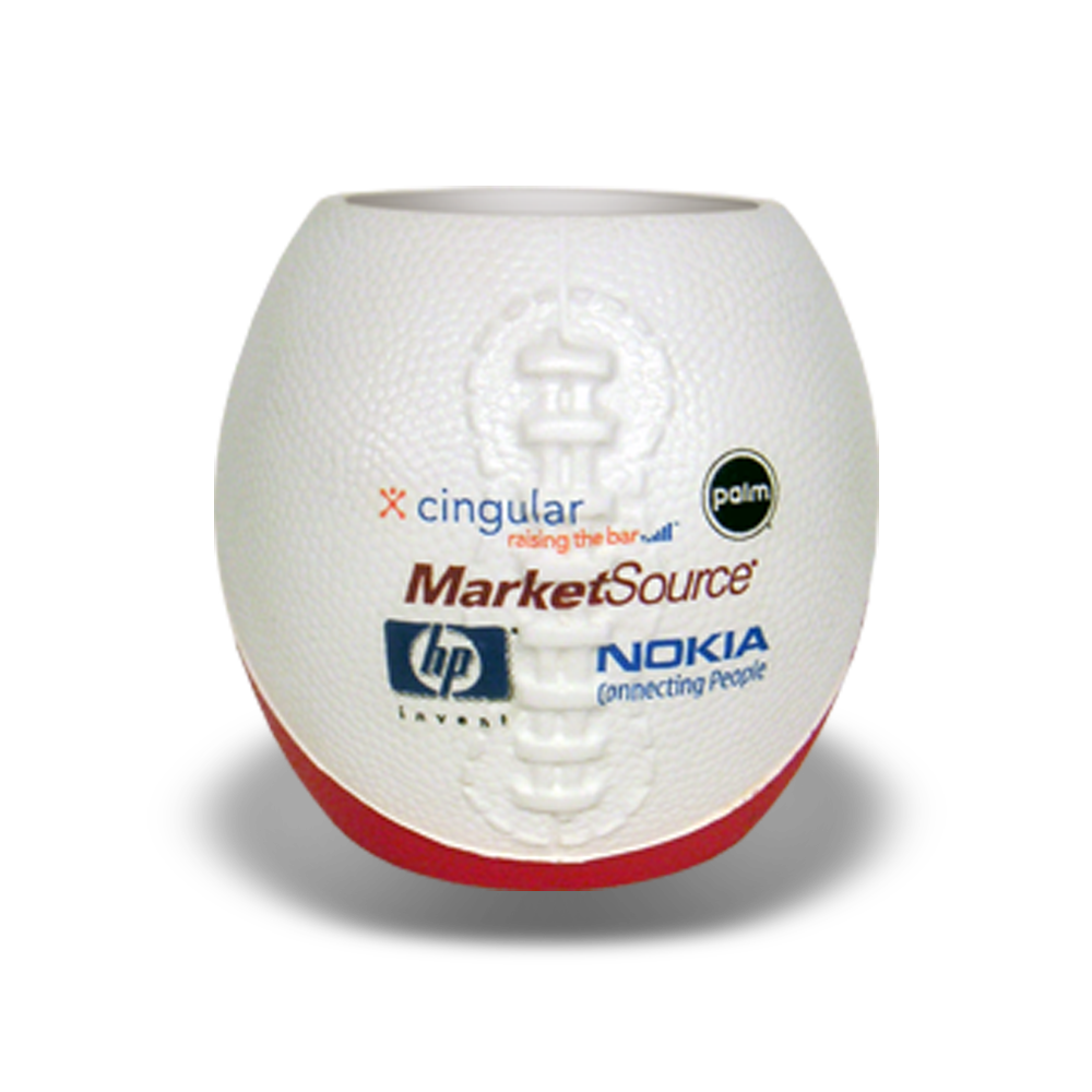 4" Football Can Cooler/ Pencil Cup