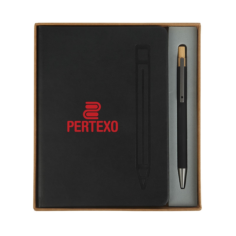 Manhattan II Gift Set w/ Magnetic Journal & Recycled Pen 70