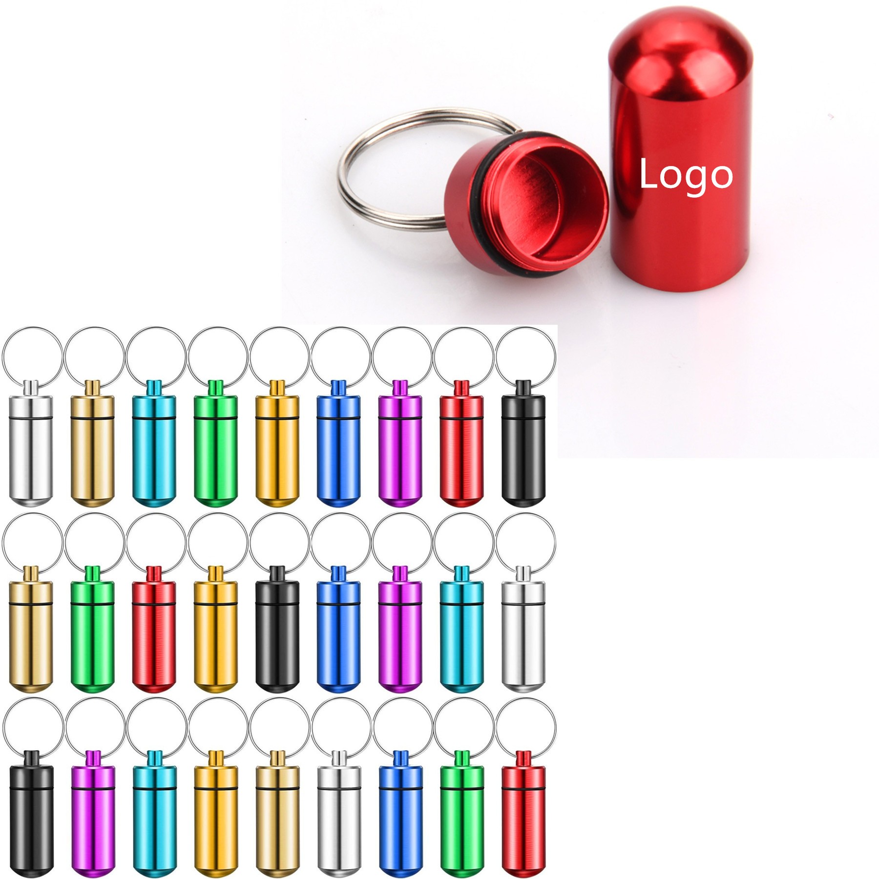 Waterproof Aluminum Pill Holders Storage 1