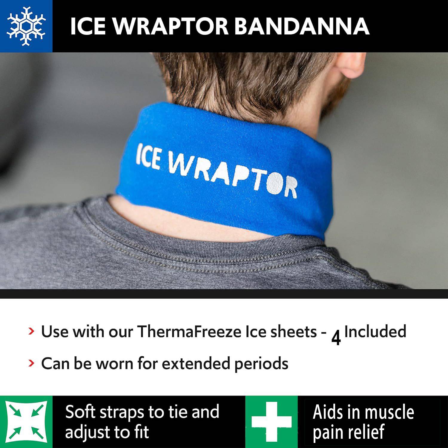 Reusable Ice Therapy Bandana - Cooling Pain Relief Wrap 2