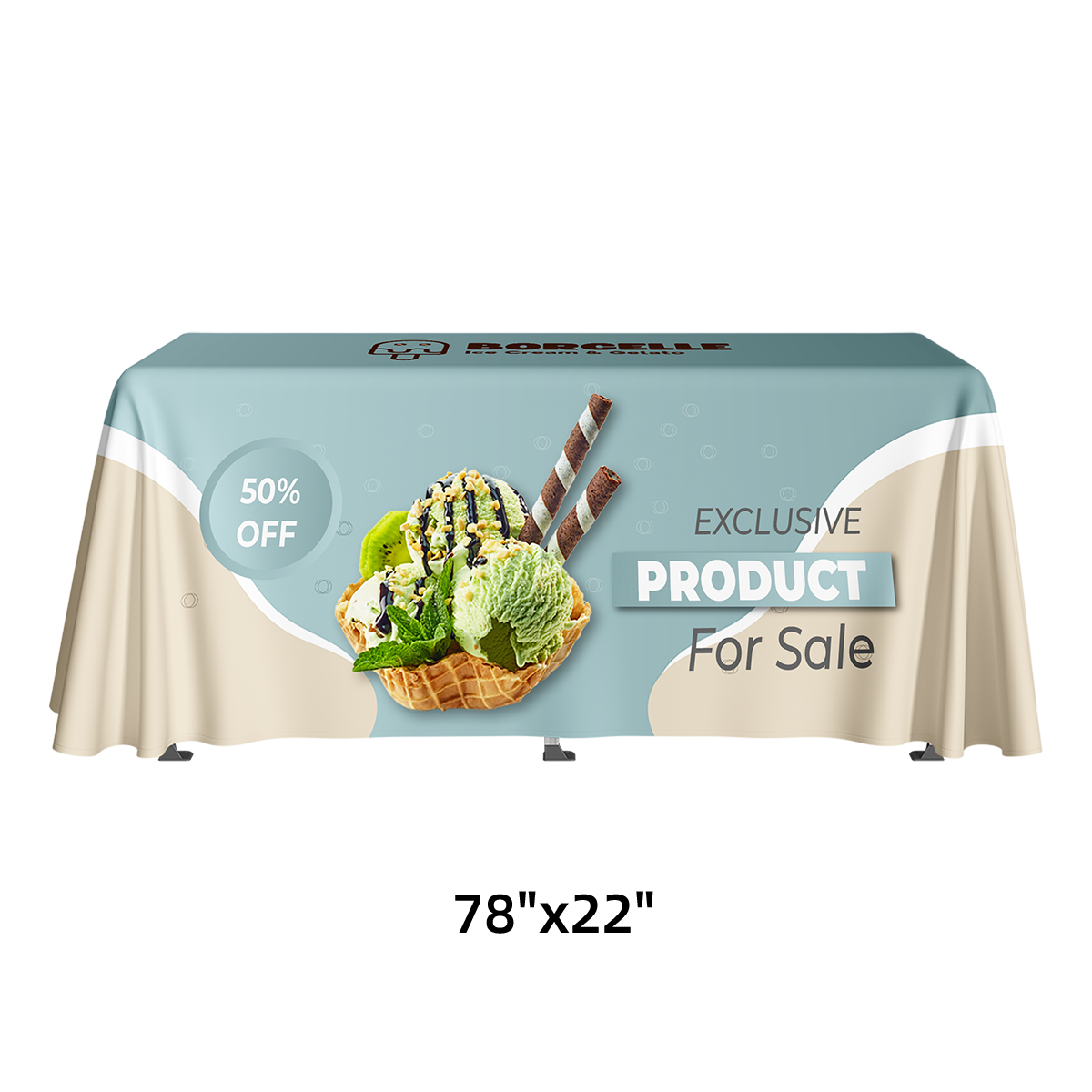 Portable Folding Display Table Kit - 78"x22" 9