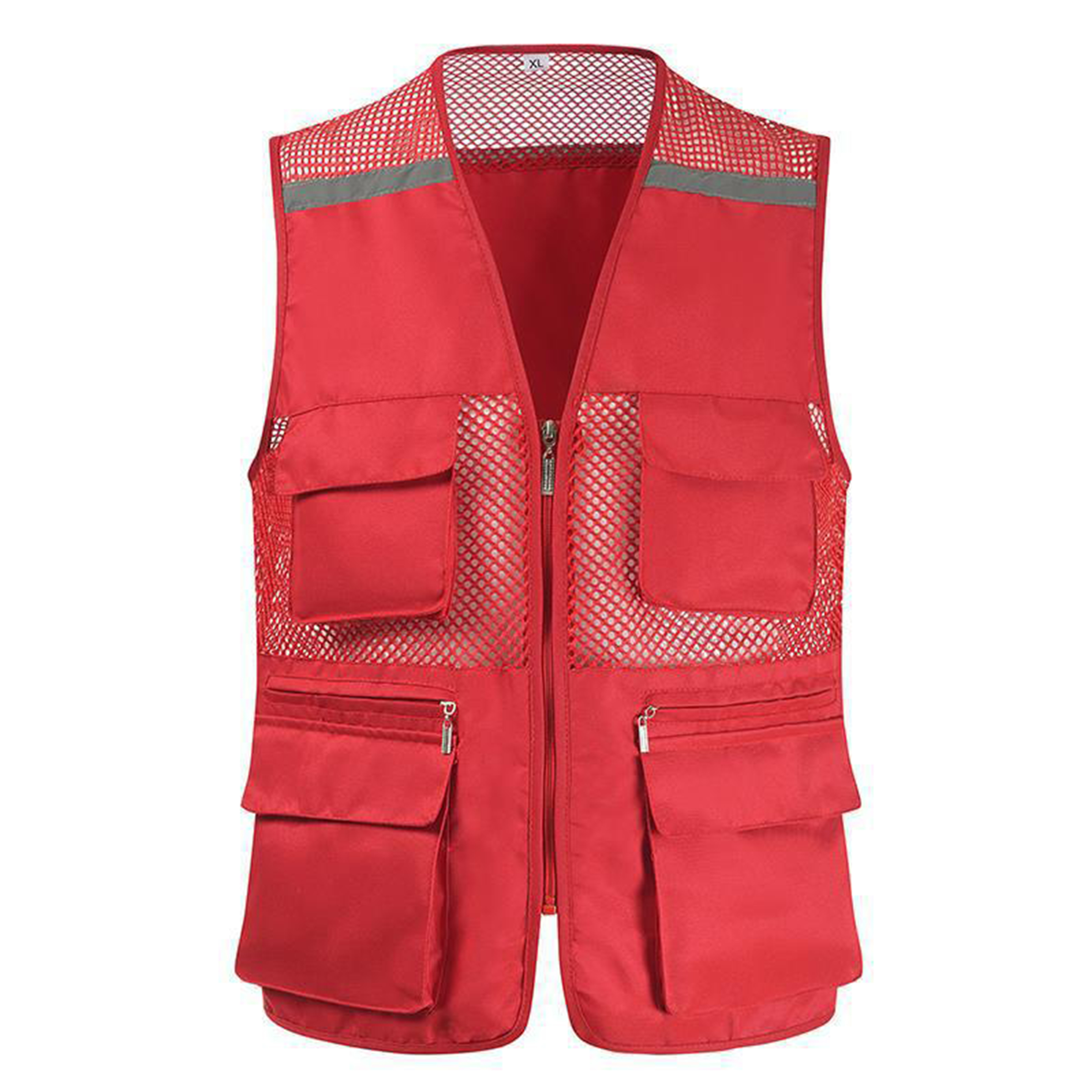 Polyester Fishing Net Reflective Vest Activity Suit 10