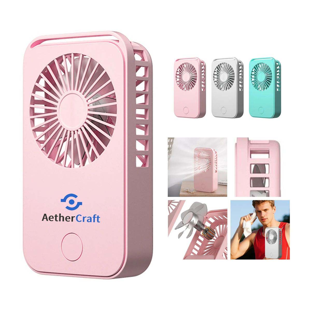 Portable Quiet Fan with Natural Breeze Effect 6