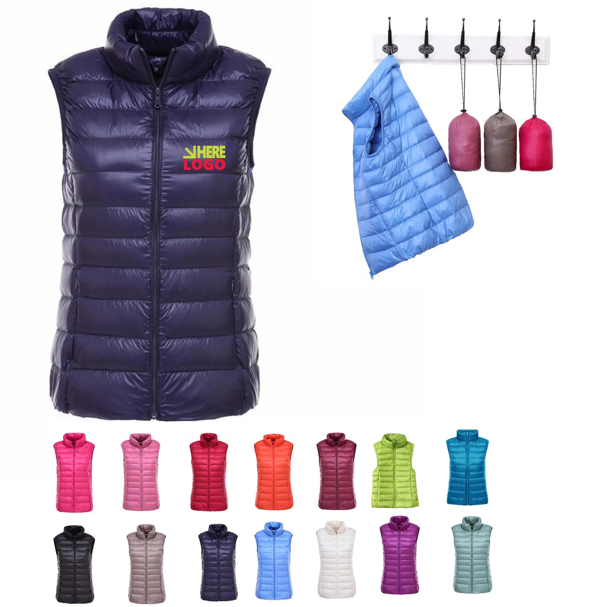 Winter Quilted Hiking Sleeveless Vest 4