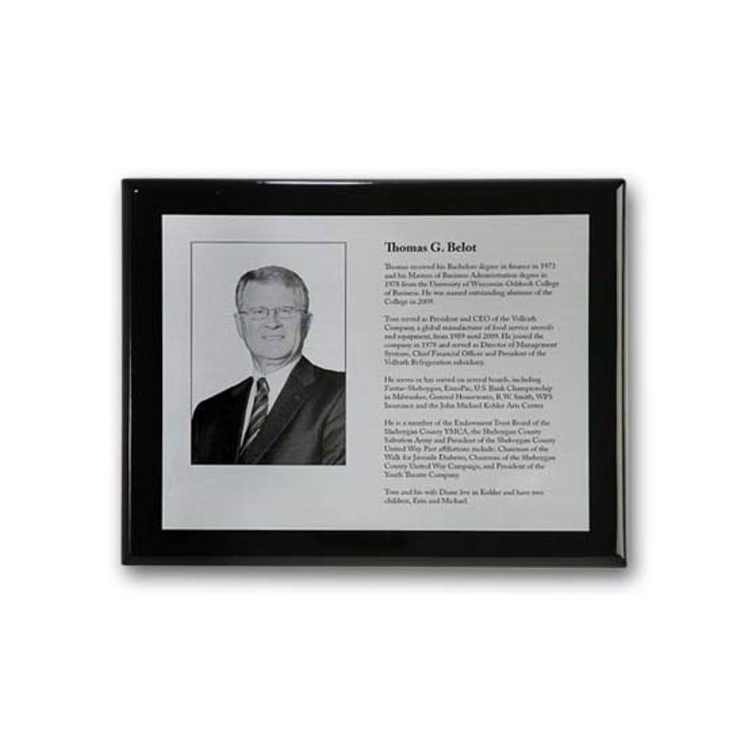 Metal Photo Plaq - Ebony