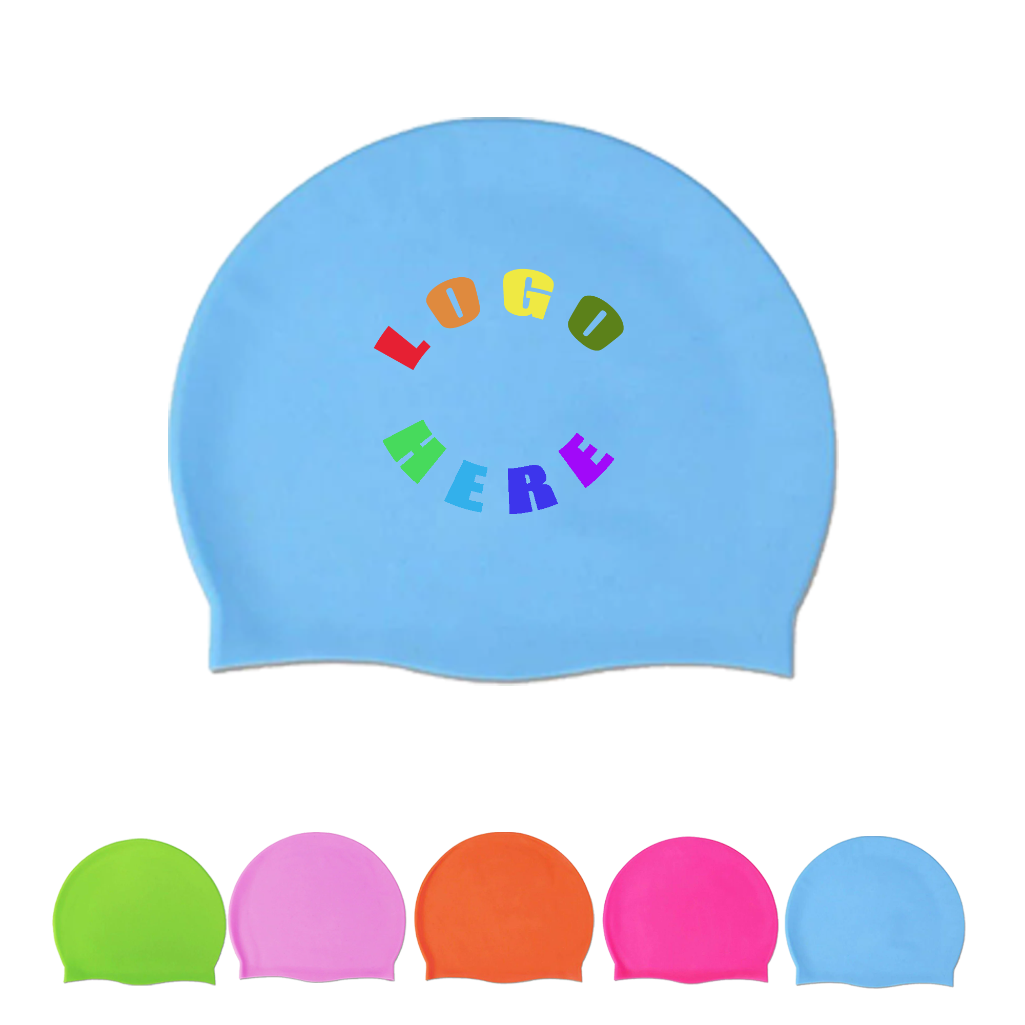 Universal silicone swim cap customization 2