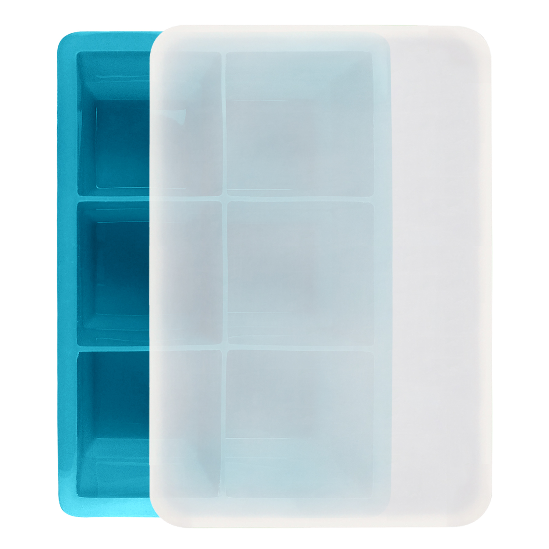 6 Flexible Silicone Ice Cube Trays 4