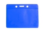 3.75" W x 3.00" H - Horizontal Colored Vinyl Badge Holder (Blank) 2