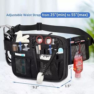 Multi Compartment Medical Gear Pocket Nursing Organizer Belt 3