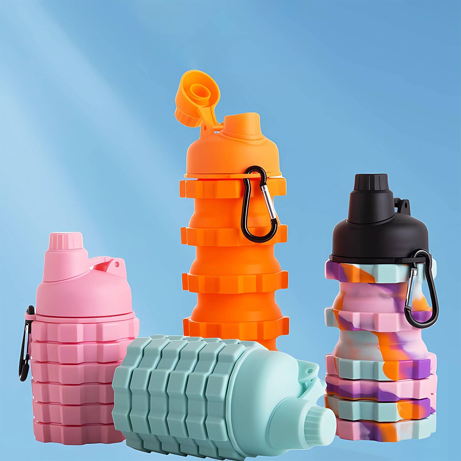 18.5Oz Collapsible Silicone water Cup 5