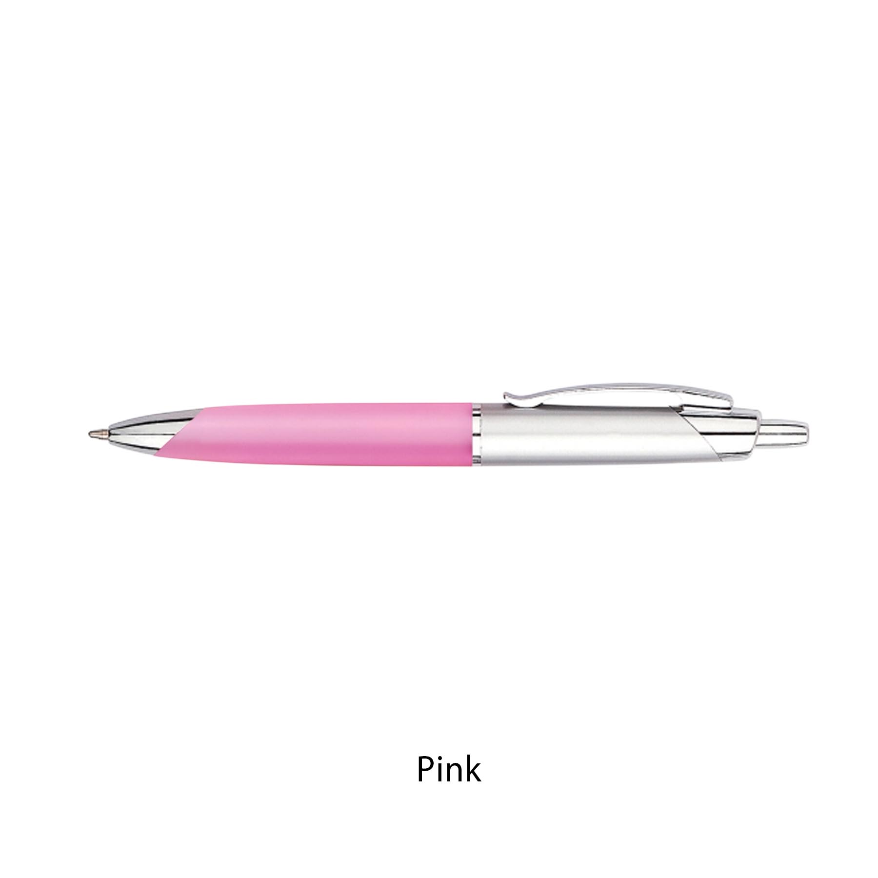 Half Tip Plastic Click Ballpoint Pen 9