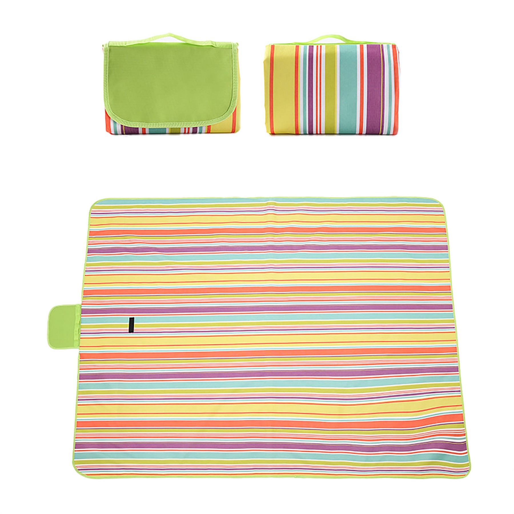 Foldable Waterproof Outdoor Streak Picnic Blanket 2