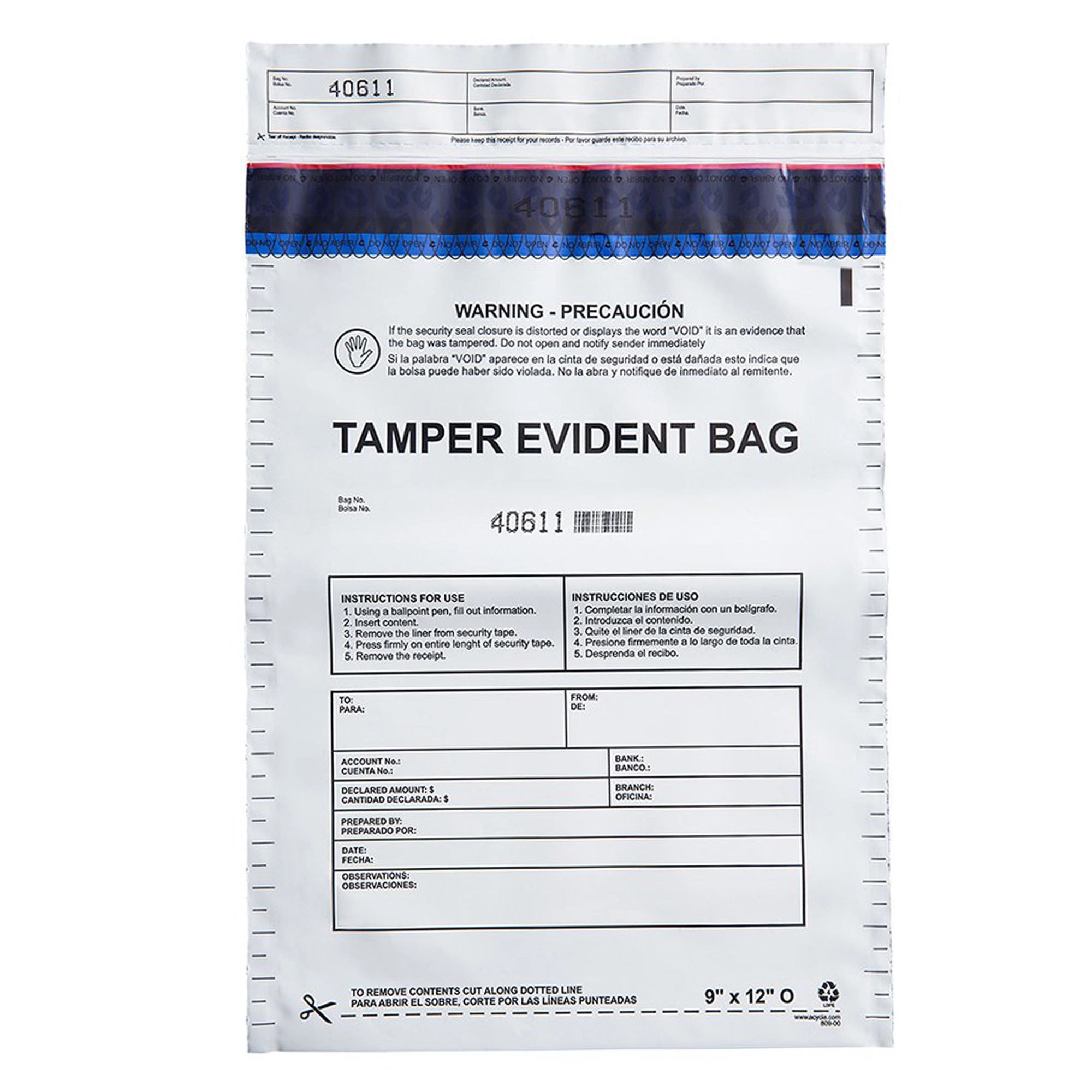 9"x12" Deposit Bag 3