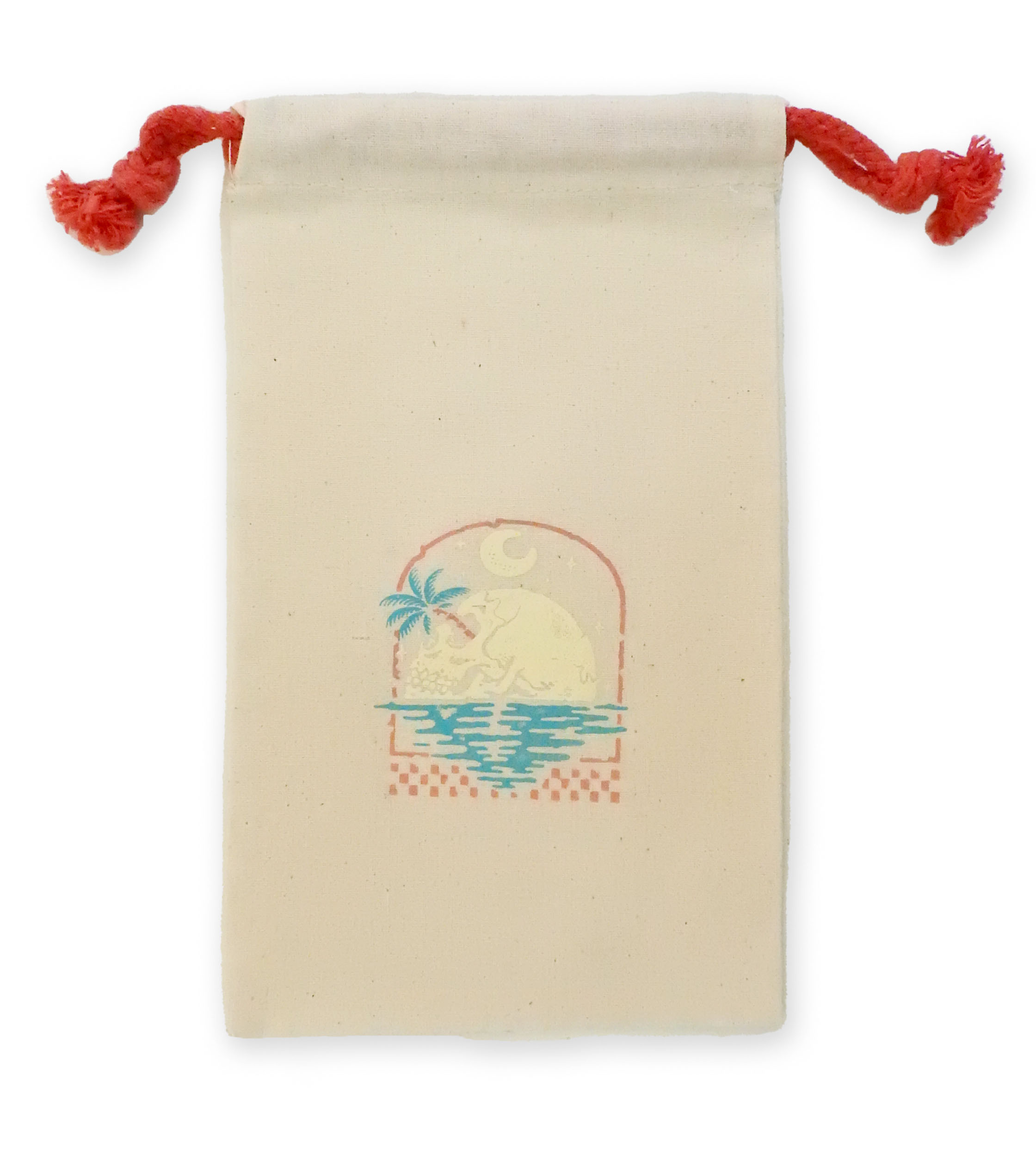 INRD "RED" Series Cotton Drawstring Bags 6 x 10" 1