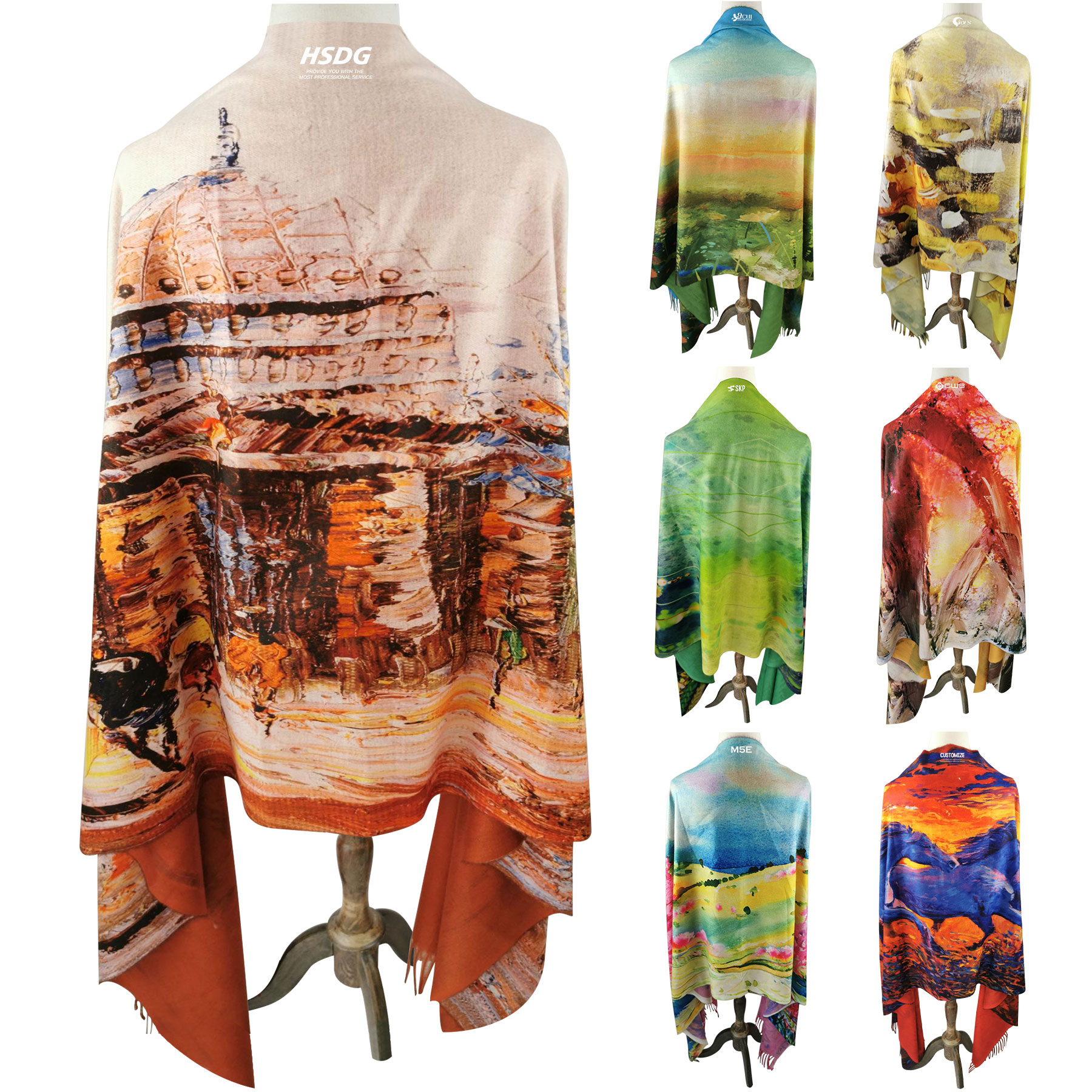 Imitation Cashmere Scarves 6