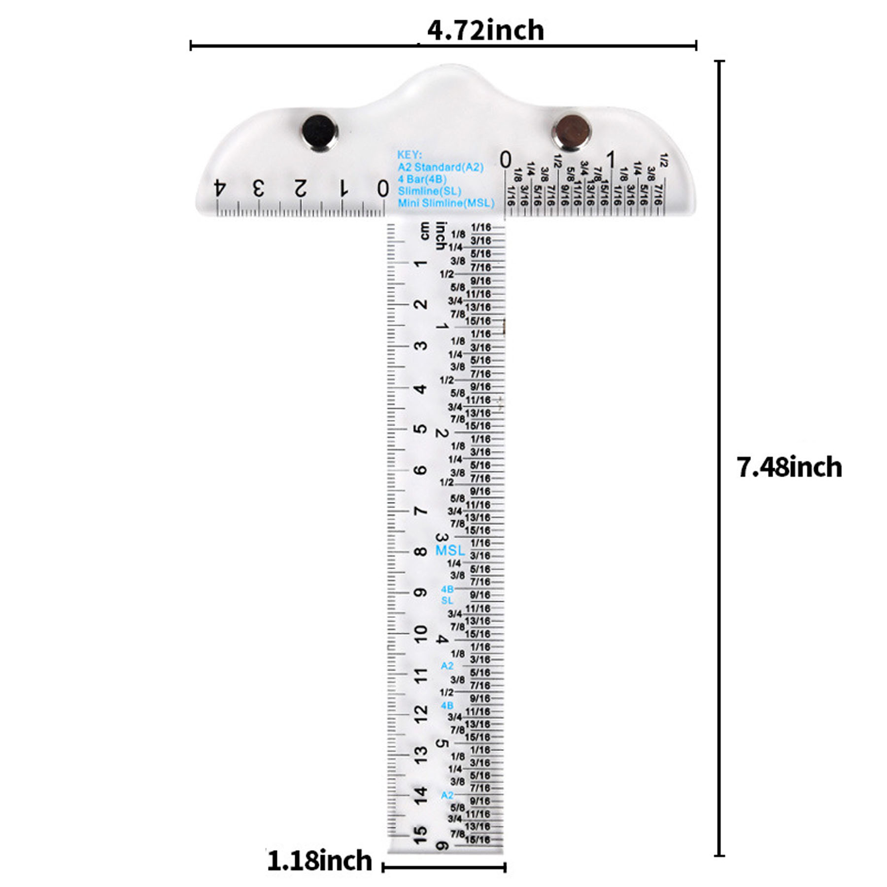Plastic T-Square Ruler 5