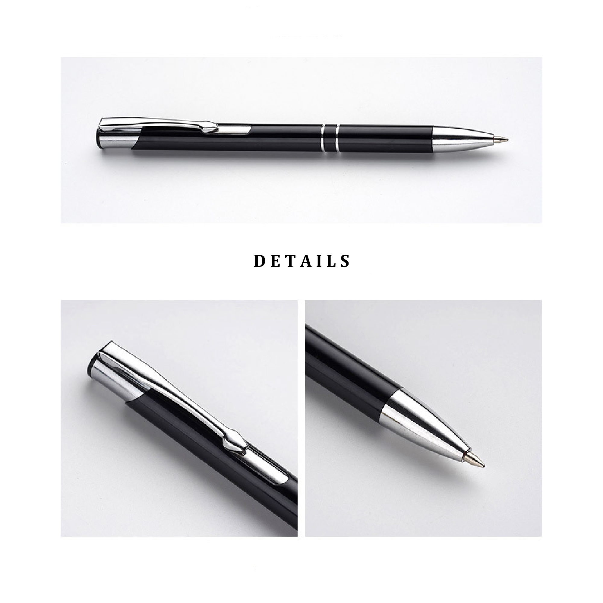 Laser Engraving Personalized Advertising Customised Ball Point Metal Luxury Pen 7