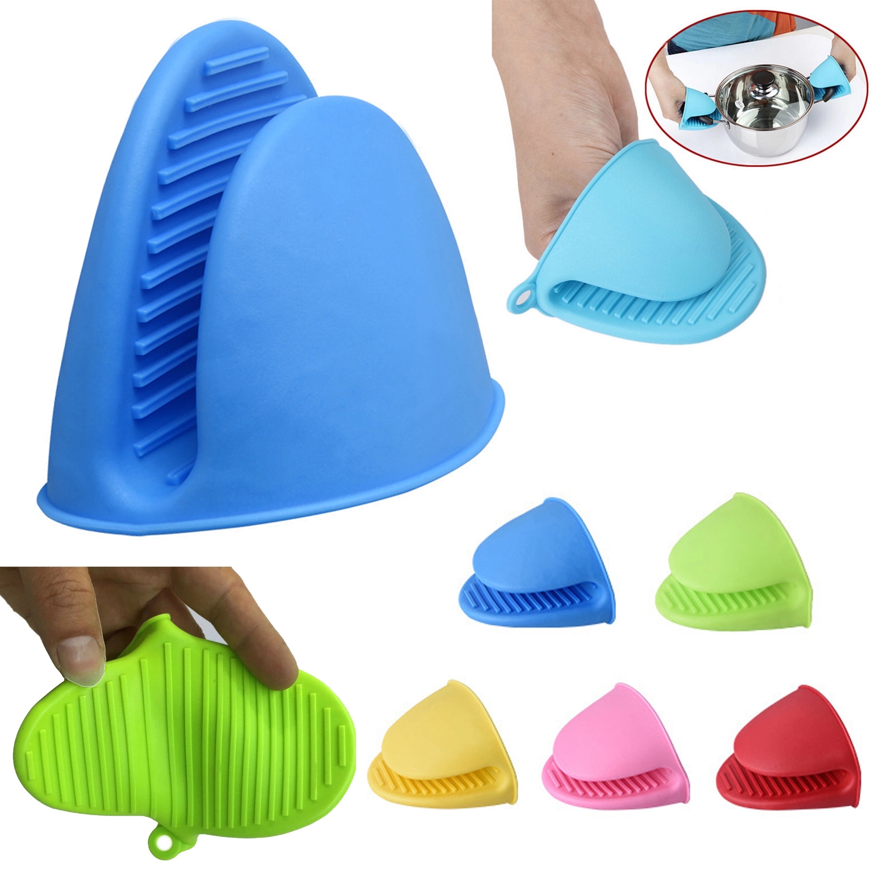 Silicone Oven Mitts Gloves 4