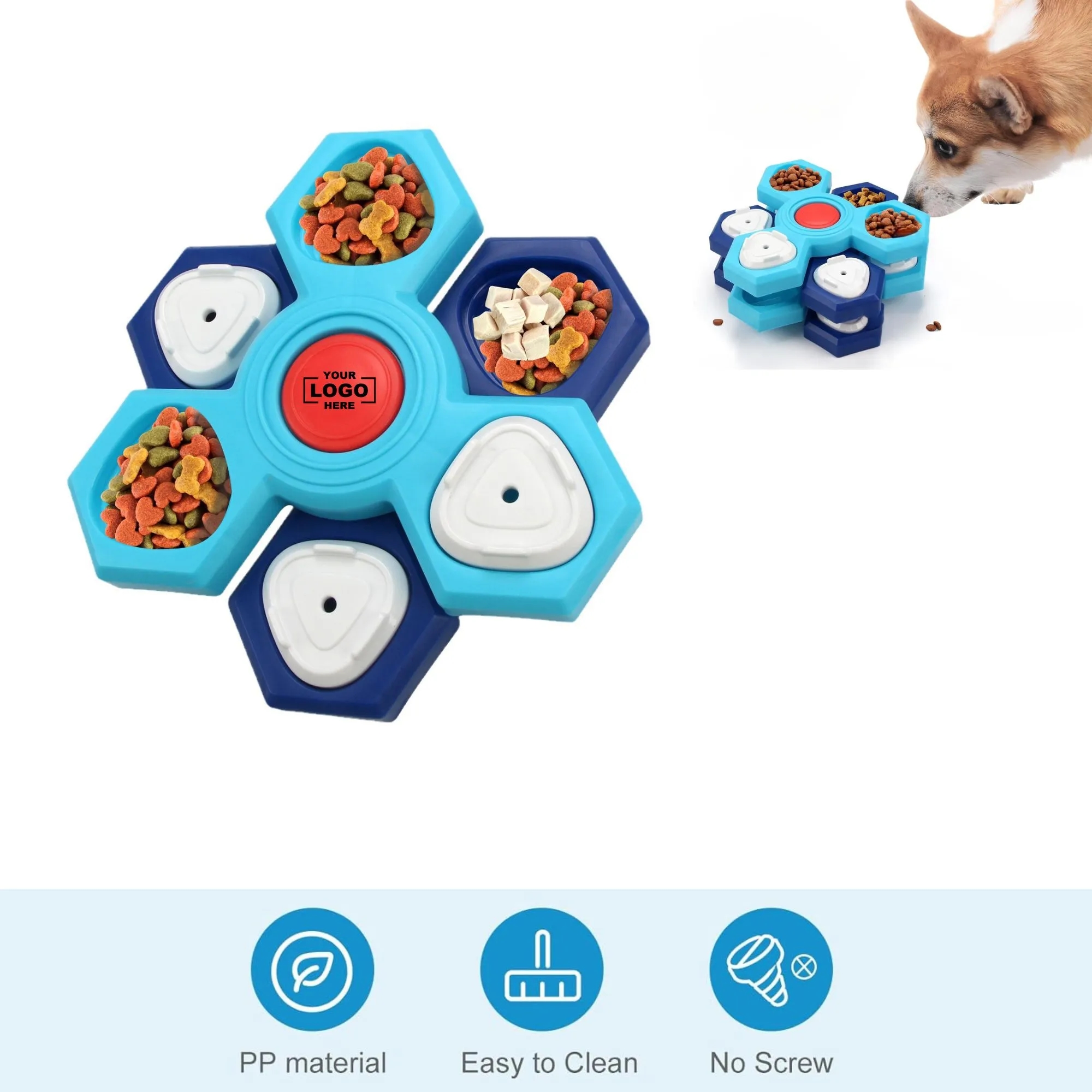 Slow Food Puzzle Pet Feeding Bowl