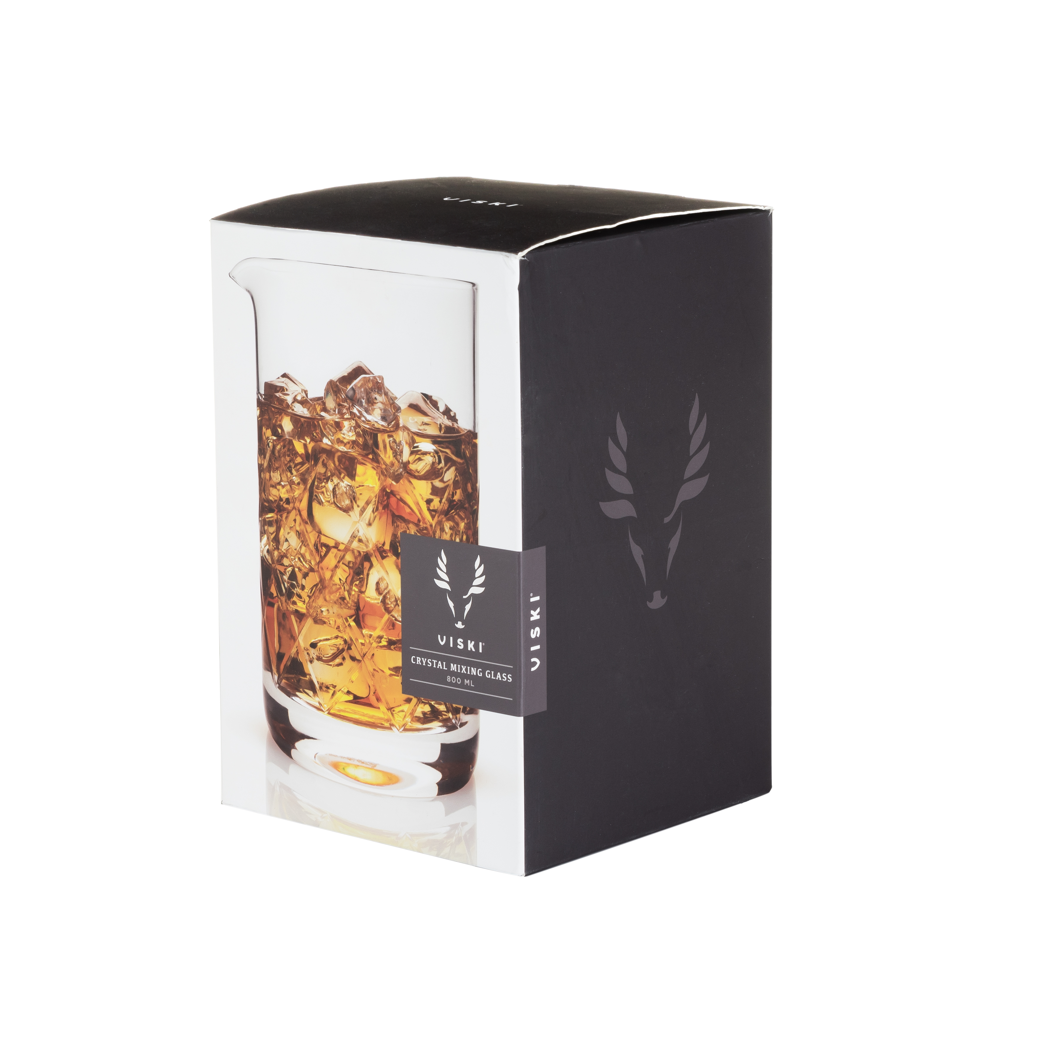 Viski® Large Cut-Crystal Mixing Glass 2