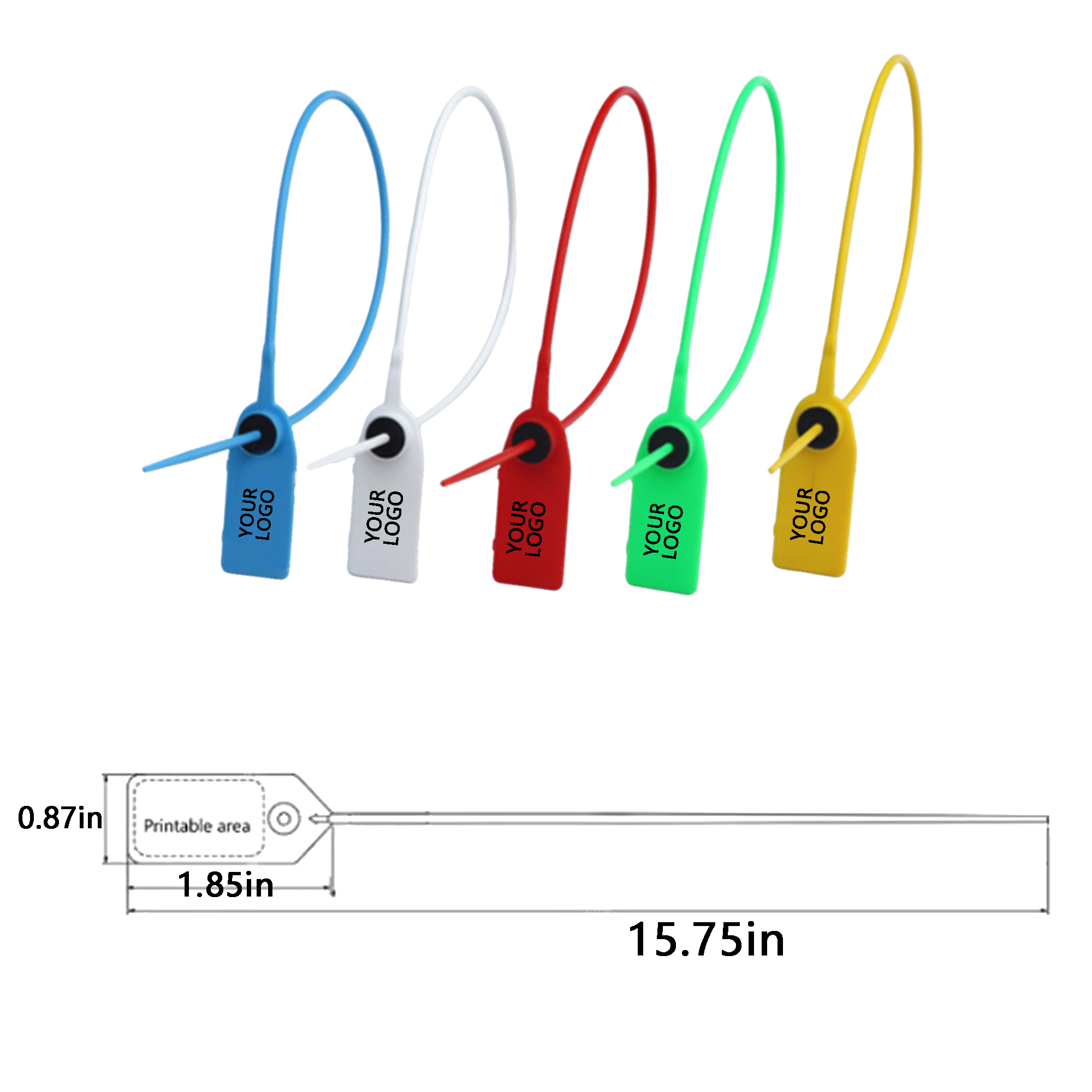 MOQ 50 PCS Custom Plastic Security Seal Tags 3