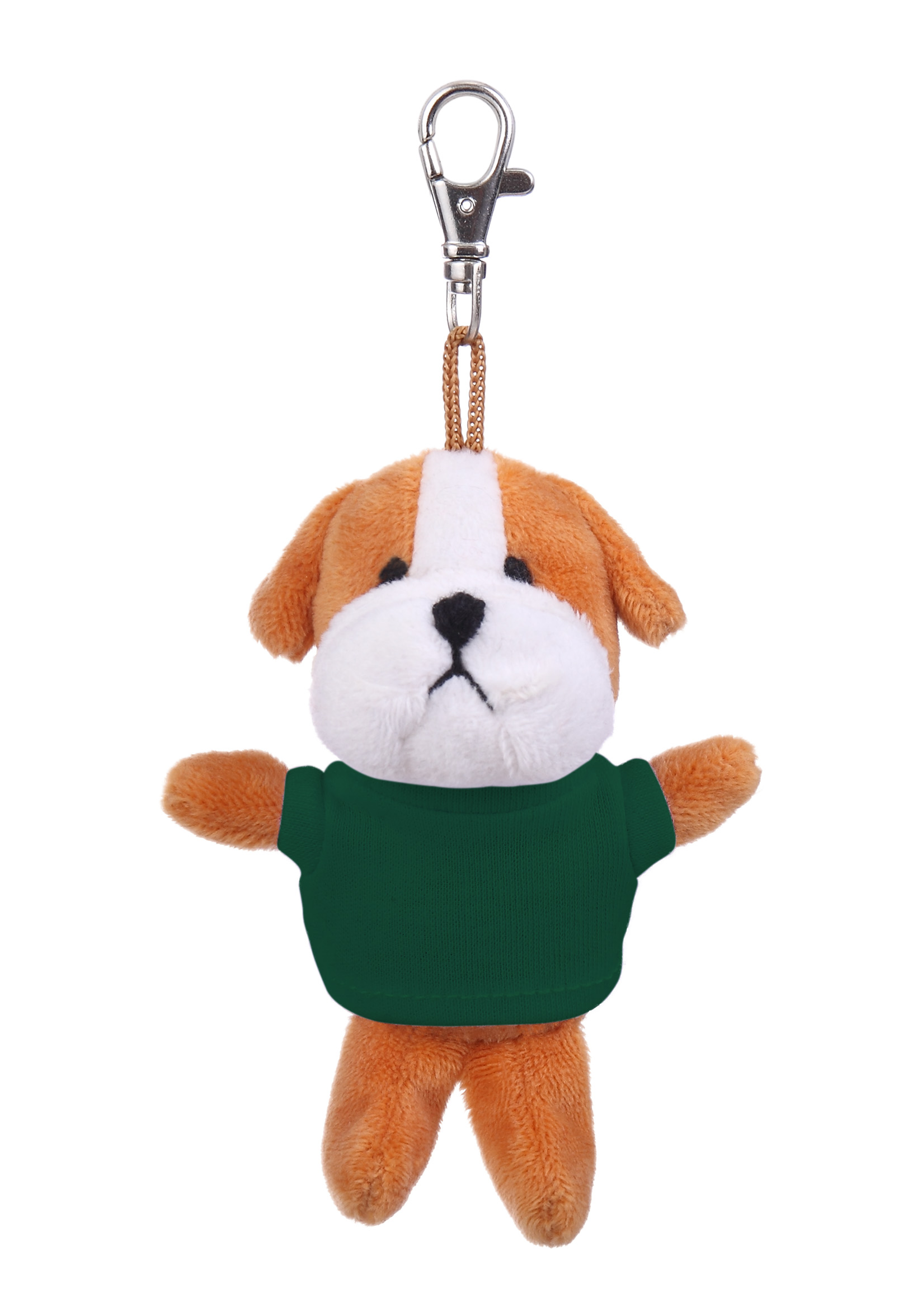 Soft Plush Bulldog Keychain with Tee 5