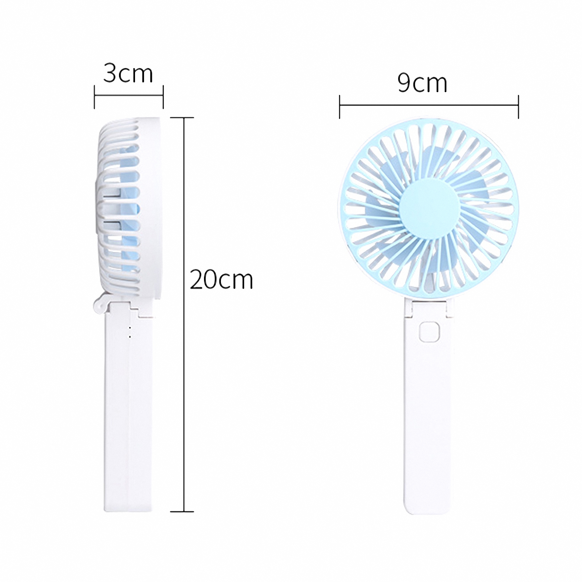 Portable Mini USB Rechargeable Folding Fan 3