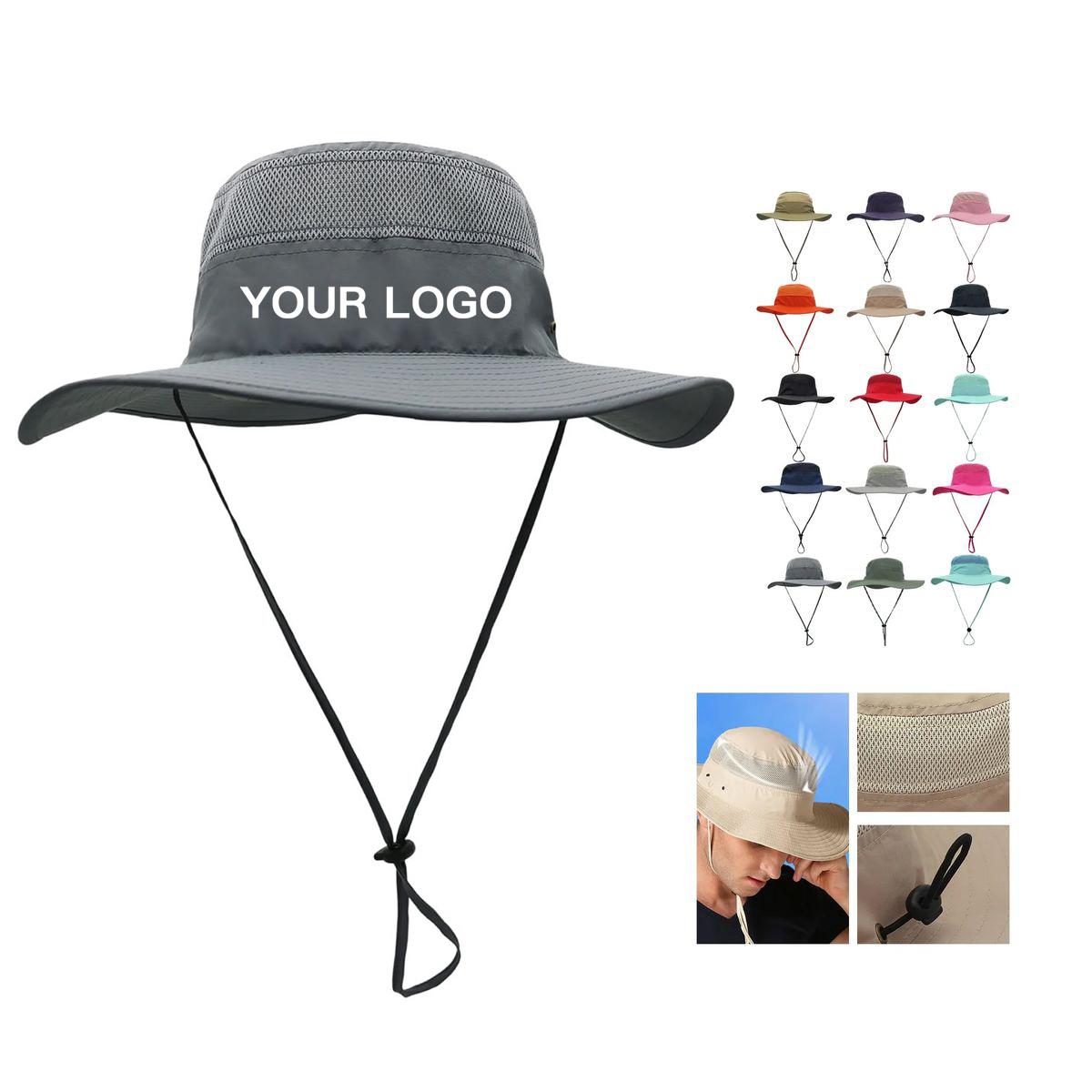 Lightweight Nylon Bucket Hat for Outdoor Activities 4