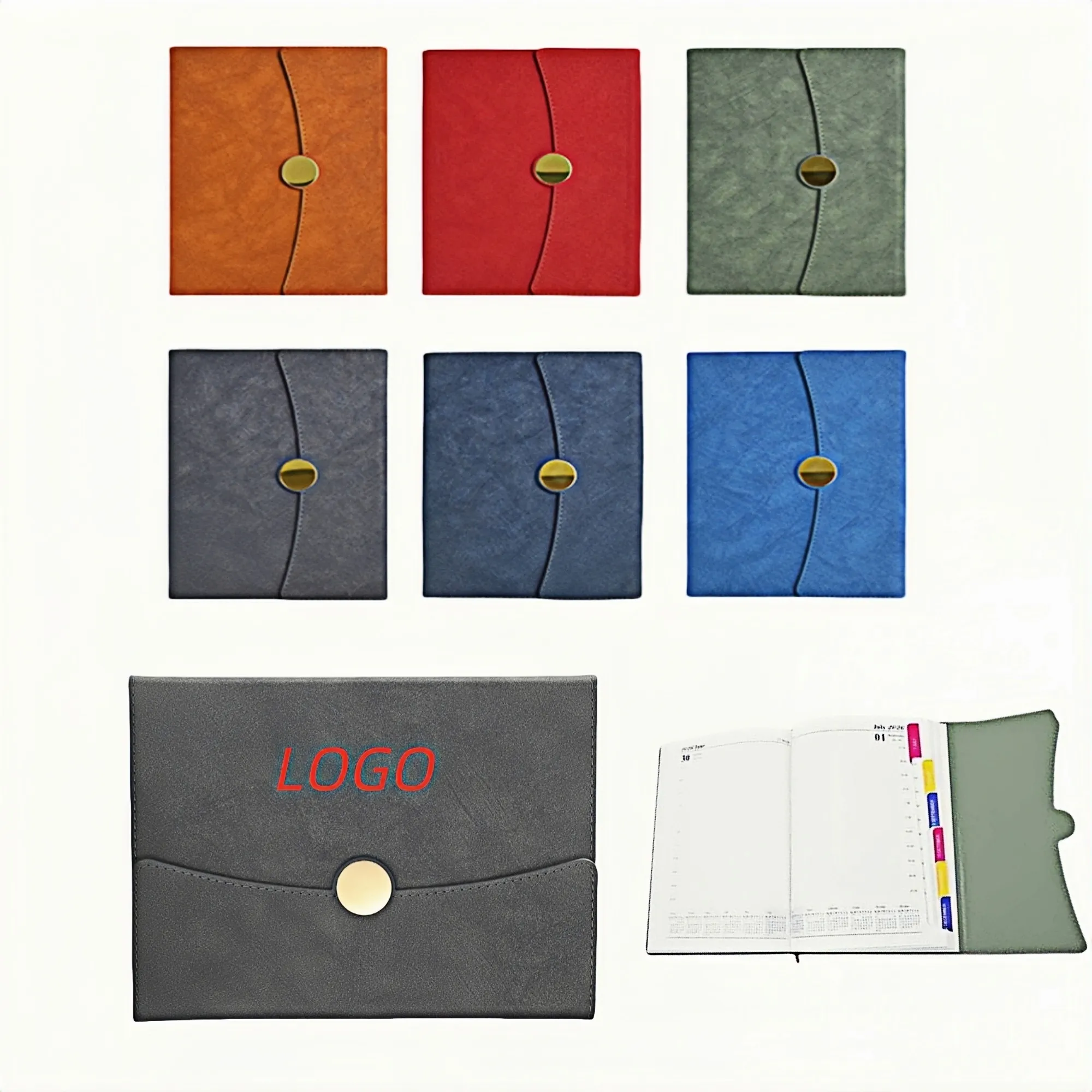 PU Leather Notebook - A5 Slim Refillable Notepad 2