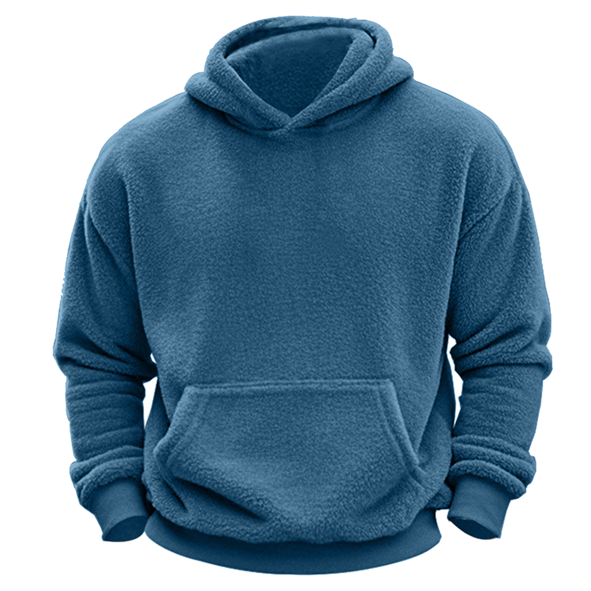 Lamb Wool Lined Winter Pullover, custom hoodie or sweatshirt with logo imprint 7