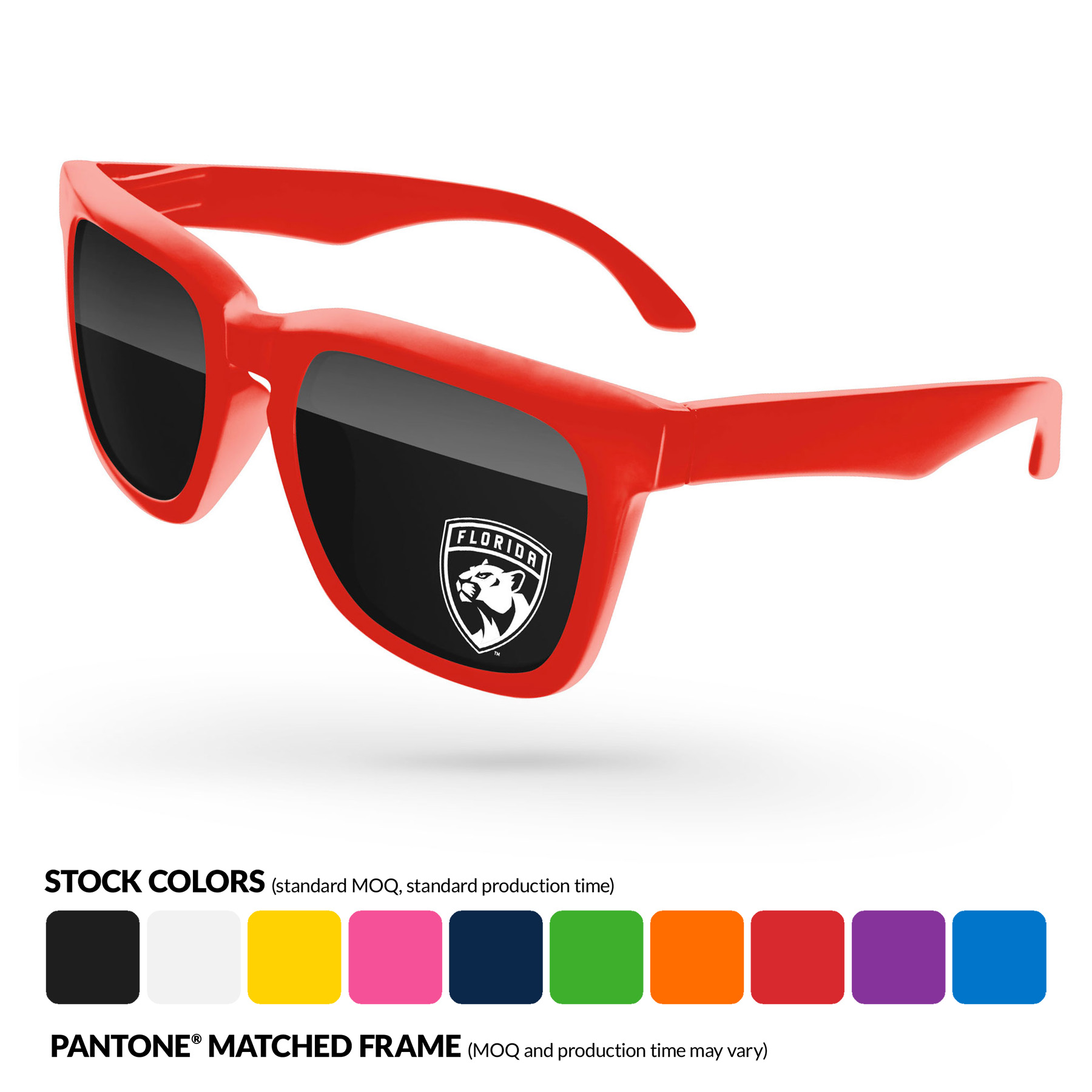 Bold Sunglasses w/ 1 Color Lens Imprint 2