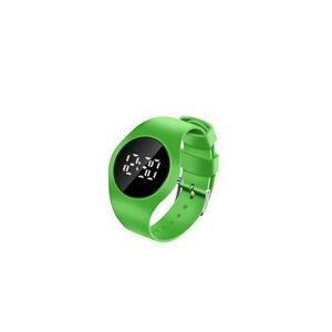Round Sports Watch With White Digital Dial And Detachable Band 2