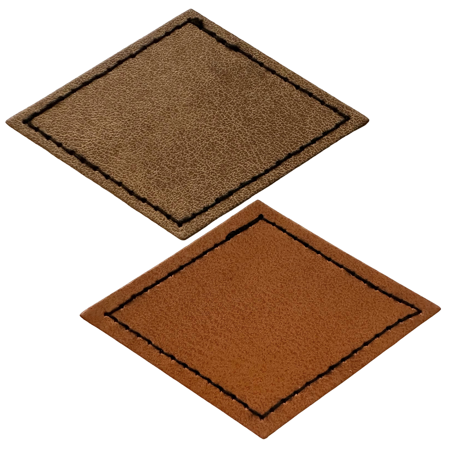 Diamond Shape Leatherette Patch 6