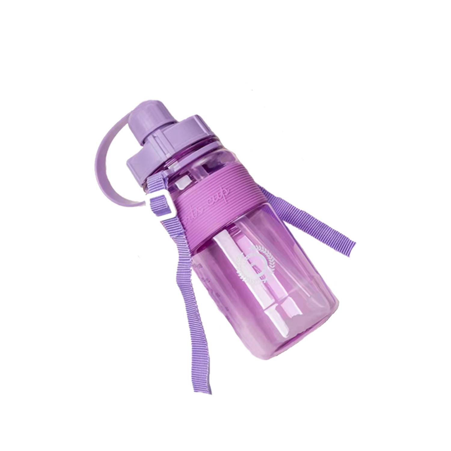 Plastic Portable Outdoor Fitness Water Bottle with Straw 3