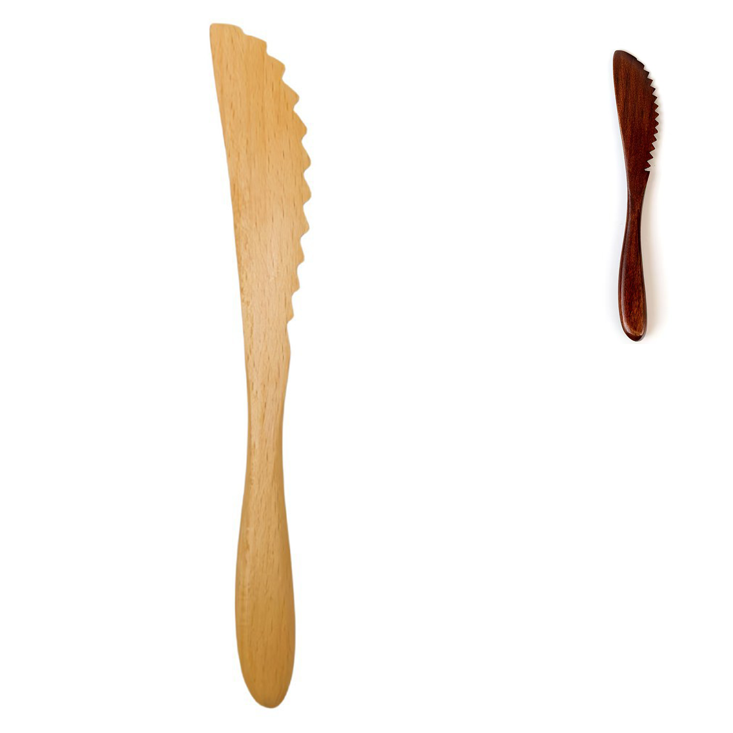 Eco Friendly Beech Wood Knife Portable Utensil 6