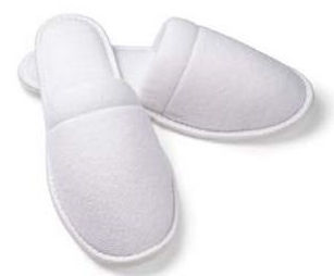 Unisex OSFA Closed Toe Terry Slipper w/EVA Sole (Overseas - Embroidered) 1