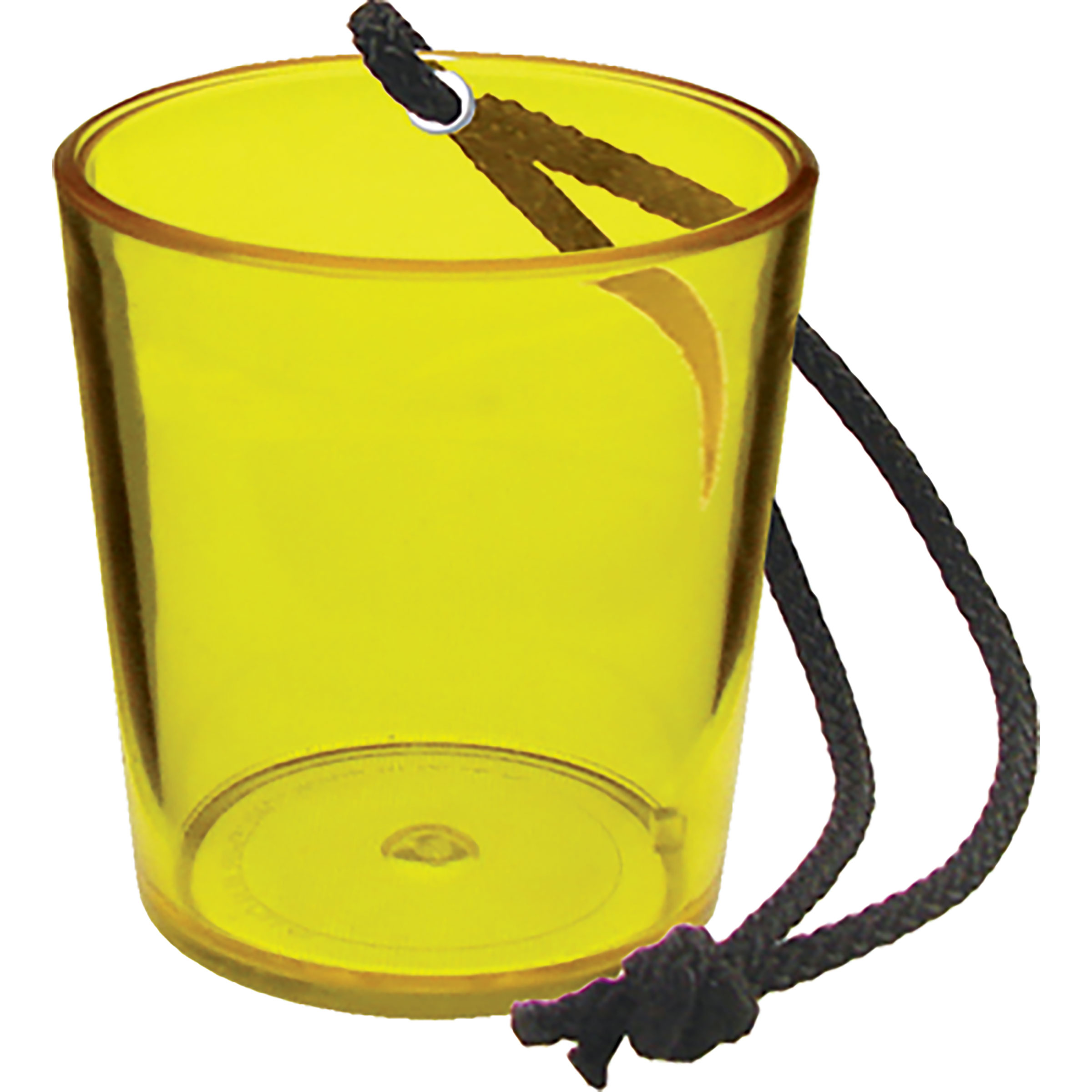 2oz Plastic Bottle Neck Hanging Sidecar Shot Glass with Black Rope