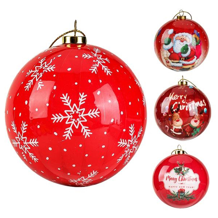 Decorative Christmas Ballsmade of quality plastic and painted in really pretty colors 2