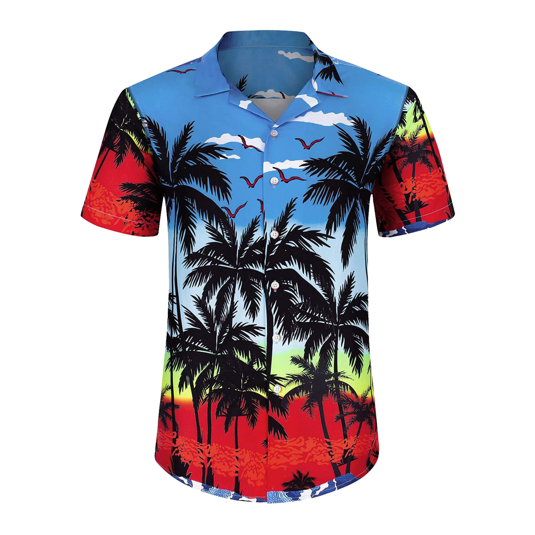 Mens Hawaiian Short Sleeve Shirt 37