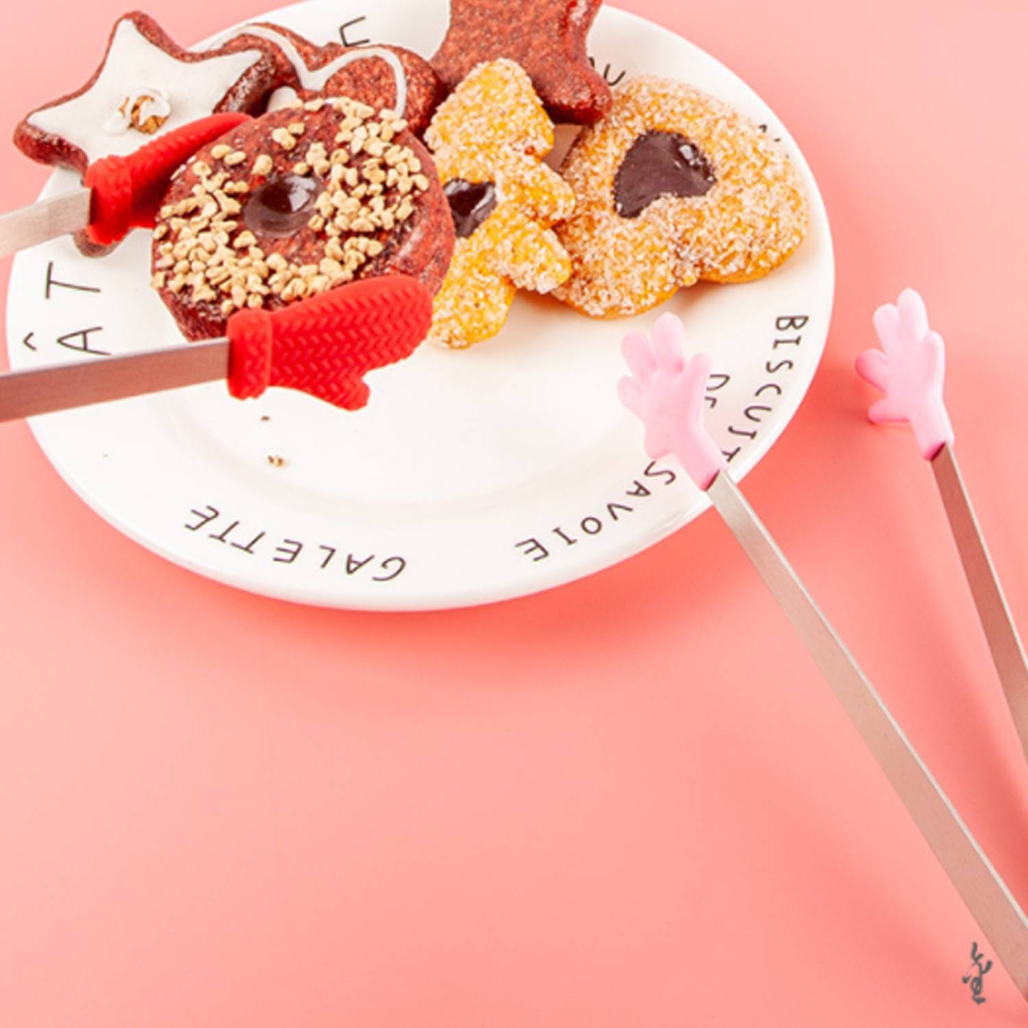 Hand Shape Silicone Mini Kitchen Tong 6