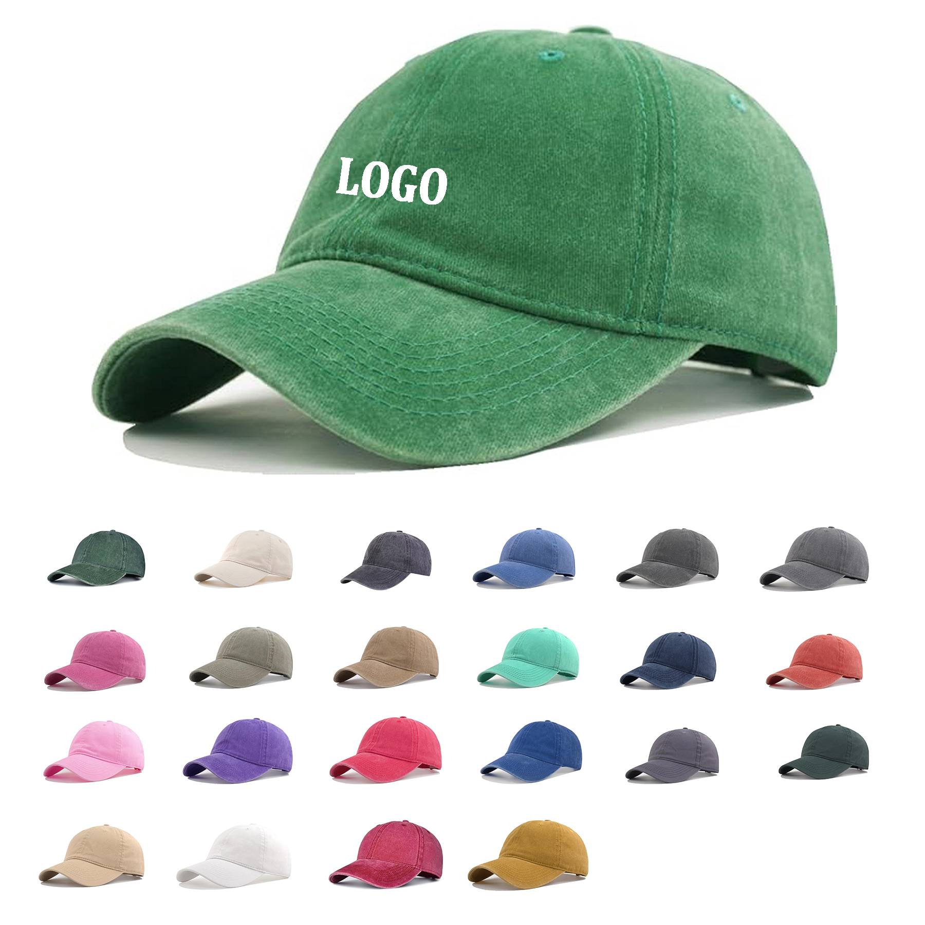 Vintage Washed Baseball Cap 18