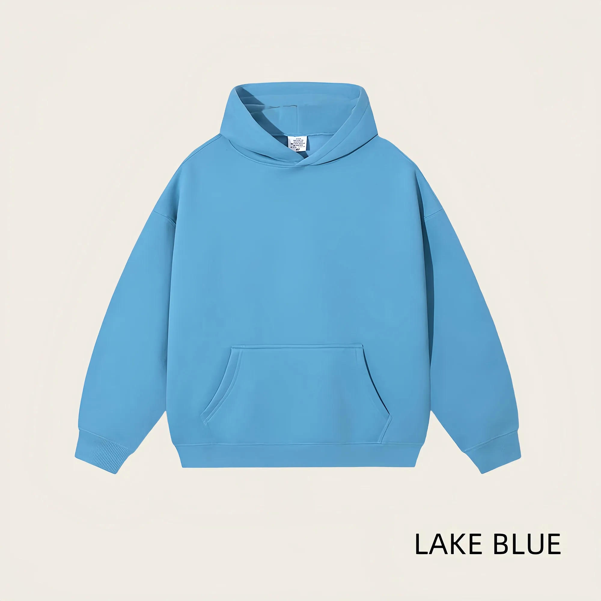 Unisex Cotton Fleece Hoodie, Minimalist Casual Comfort Wear 4