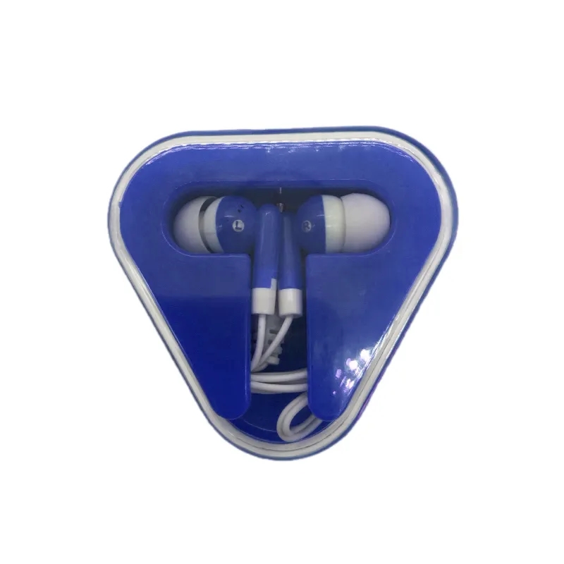 Portable Promotional Earbuds Triangle Case 5