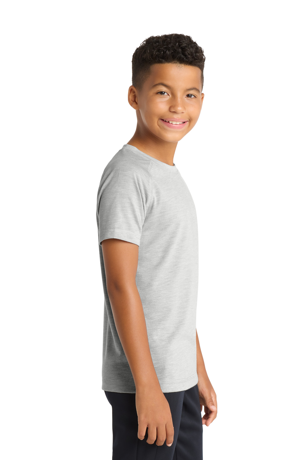 Sport-Tek Youth PosiCharge Tri-Blend Wicking Raglan Tee. YST400 4