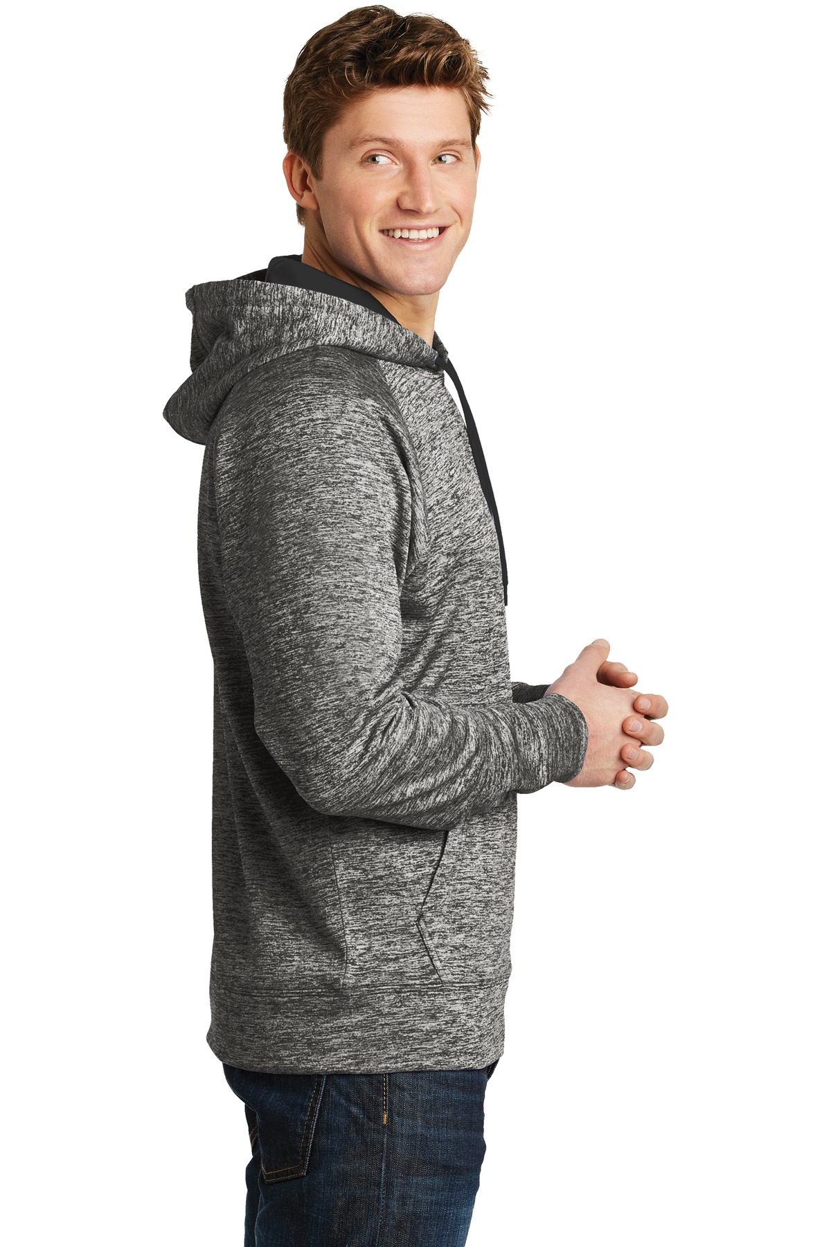 PosiCharge Electric Heather Fleece Hooded Pullover