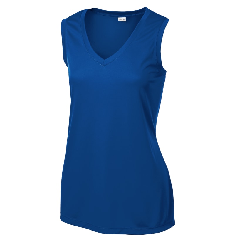 Sport-Tek Women's Sleeveless PosiCharge Competitor V-Neck Tee. 35
