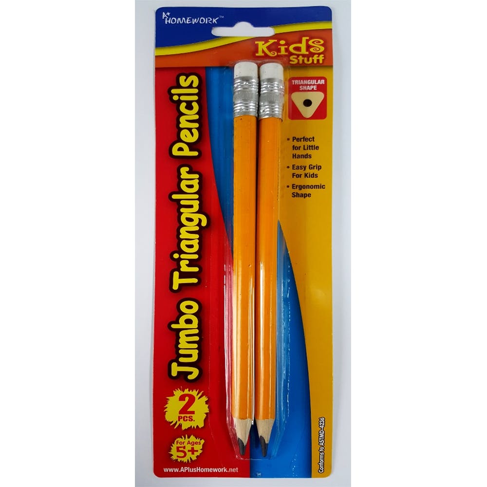 #2 Triangular Pencils - Yellow Pre-Sharpened 2 Count 1
