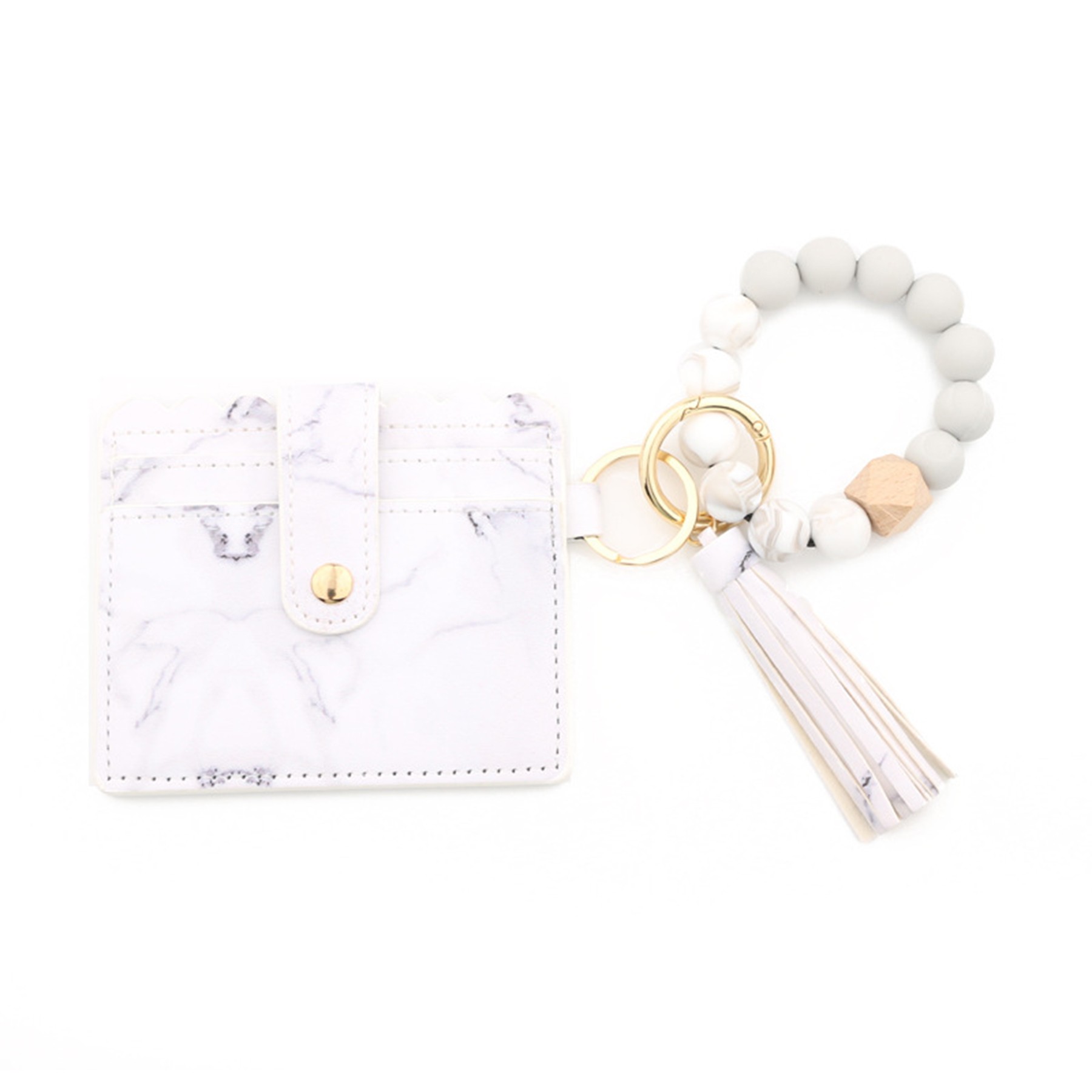 Women's Wristlets Key Ring With Wallet 9